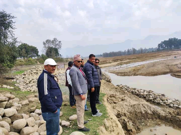 बर्दगोरिया ३ मा प्रदेश सरकारद्वारा संचालित आयोजनाको बारेमा सांसद साउदको टोलीद्वारा अनुगमन