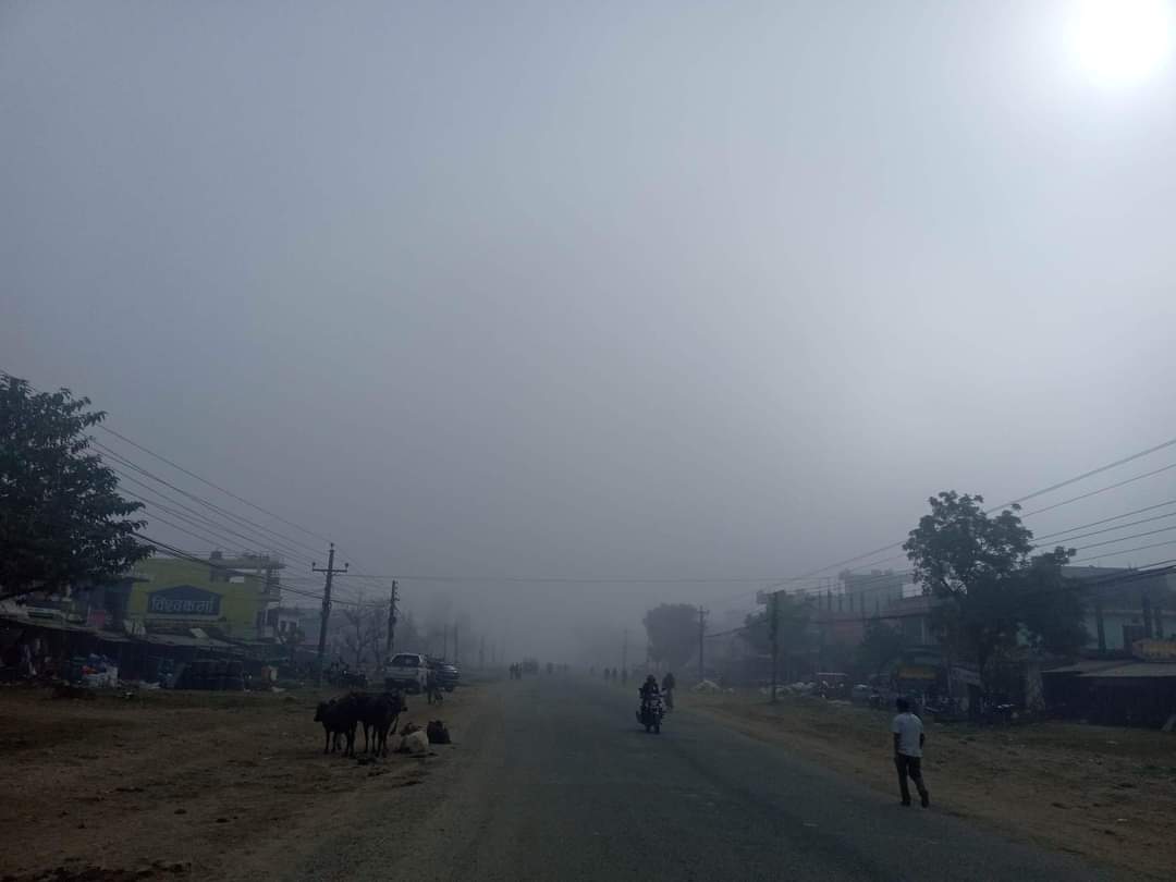 आगामी तीन दिनको मौसम ; तराईमा बाक्लो हुस्सु, कुहिरोदेखी शीतलहरको चेतावनी