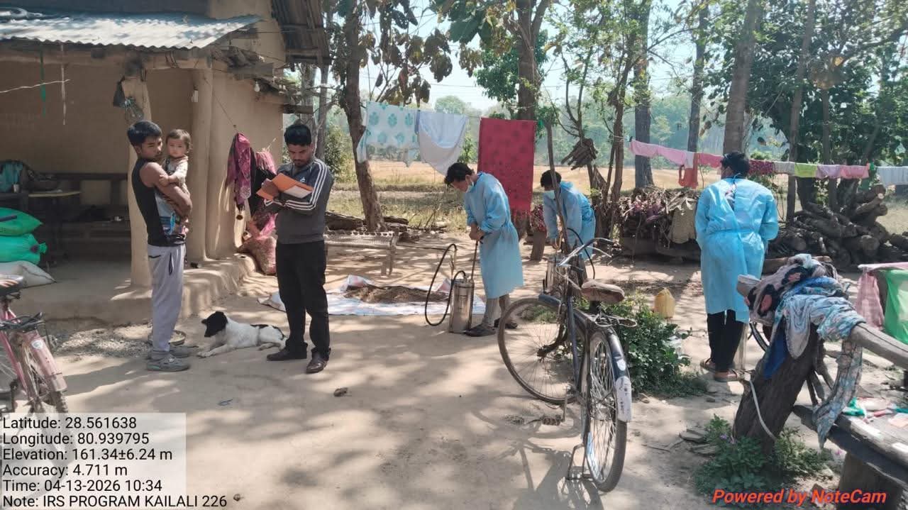 स्वास्थ्य कार्यालय कैलालीको सक्रियता : उच्च जोखिम क्षेत्रमा औलो–कालाजार नियन्त्रण अभियान तीव्र