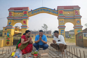 नमुना विद्यालयतर्फ कदम: महुन्याल मावि बास्कोटीमा ५५ लाखको नयाँ भवन शिलान्यास